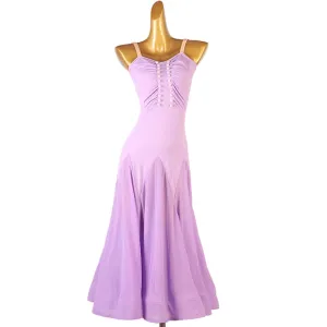 Lavender ballroom dance dresses for women girls backless national waltz tango foxtrot smooth dance skirt ballroom dance long gown