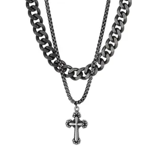 Layred Cross Necklace