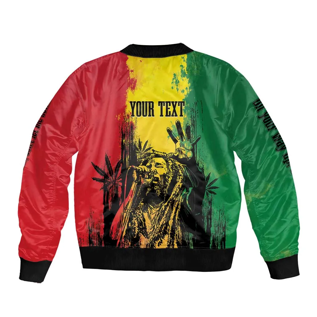 Legend Bob Personalized Bomber Jacket Reggae Grunge LT7