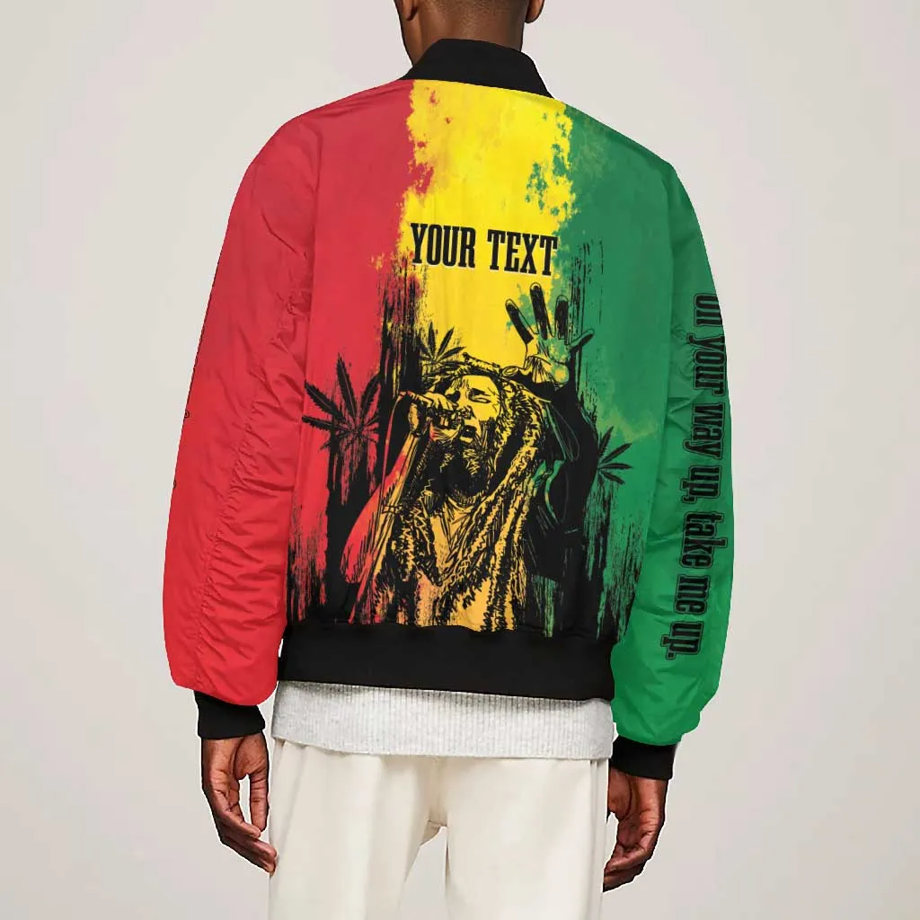 Legend Bob Personalized Bomber Jacket Reggae Grunge LT7