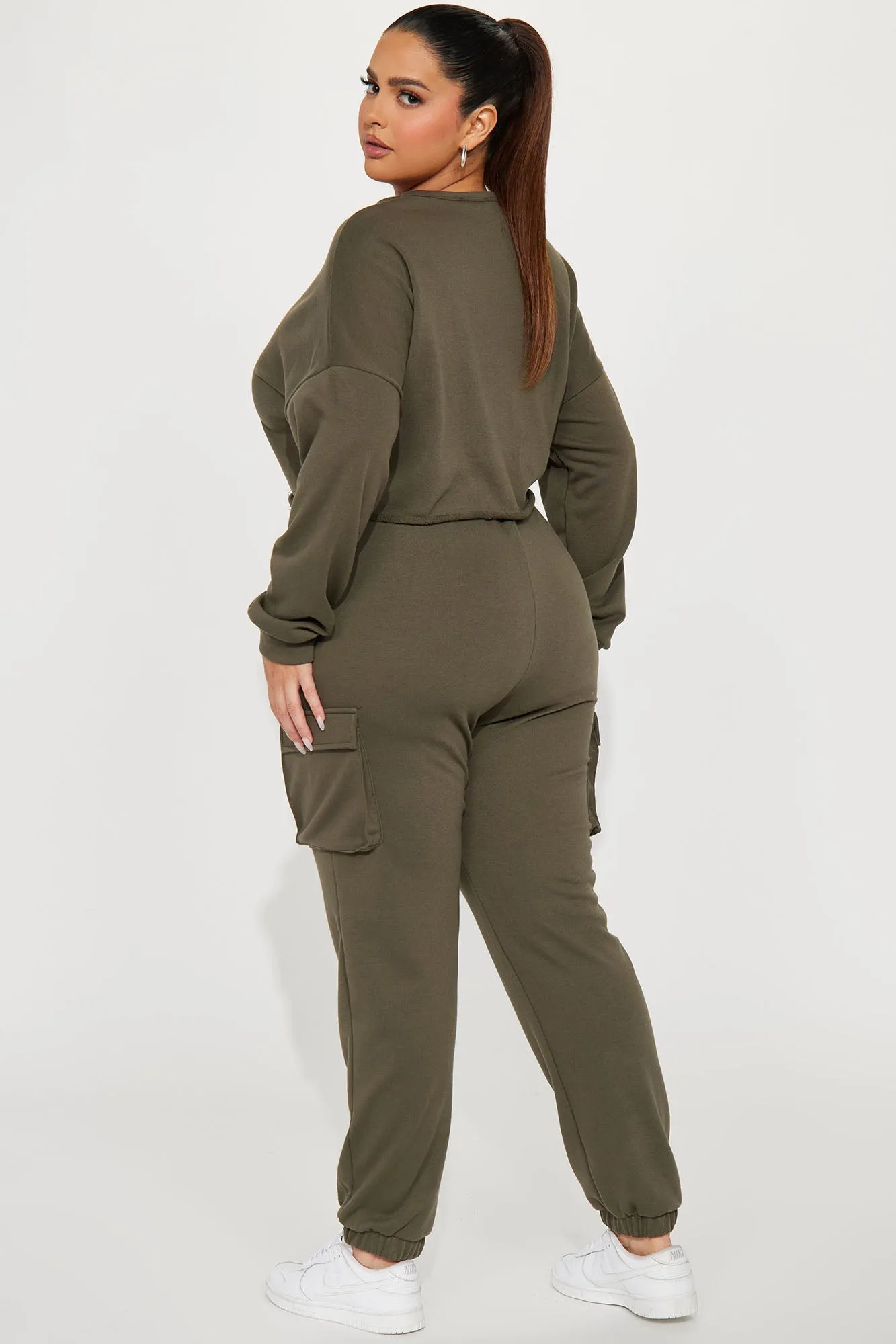 Leisure Series Cargo Jogger Set - Olive