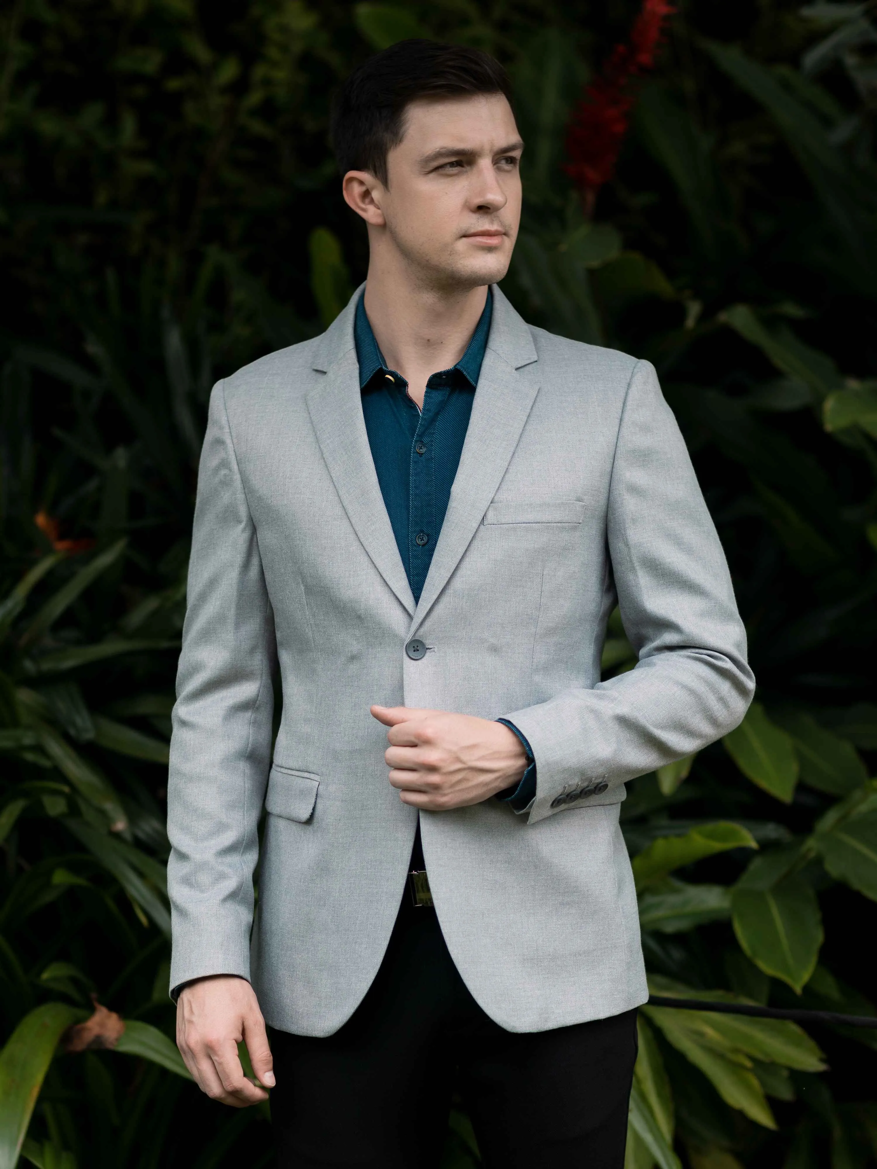 Light Grey Men's Blazer