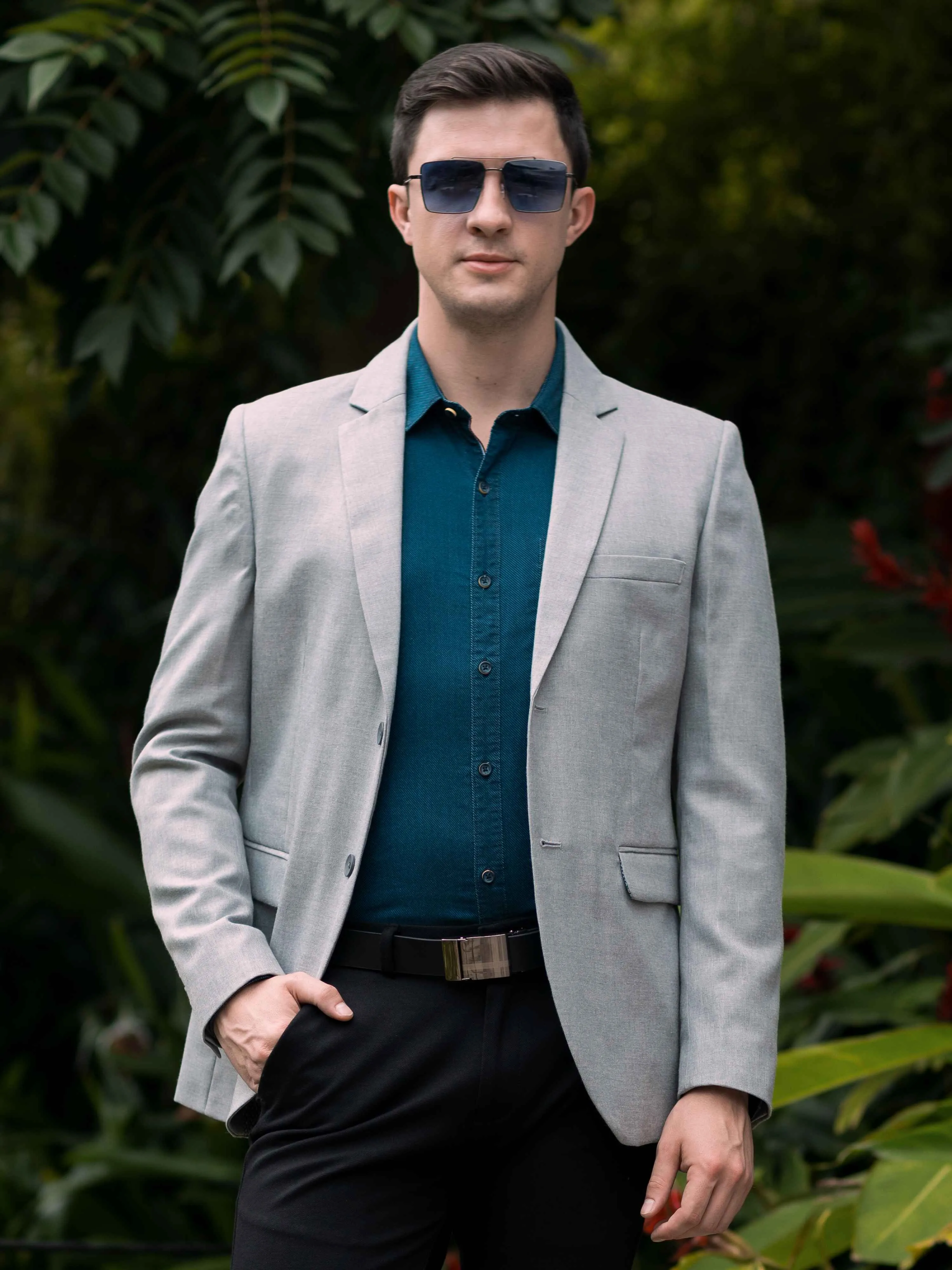 Light Grey Men's Blazer