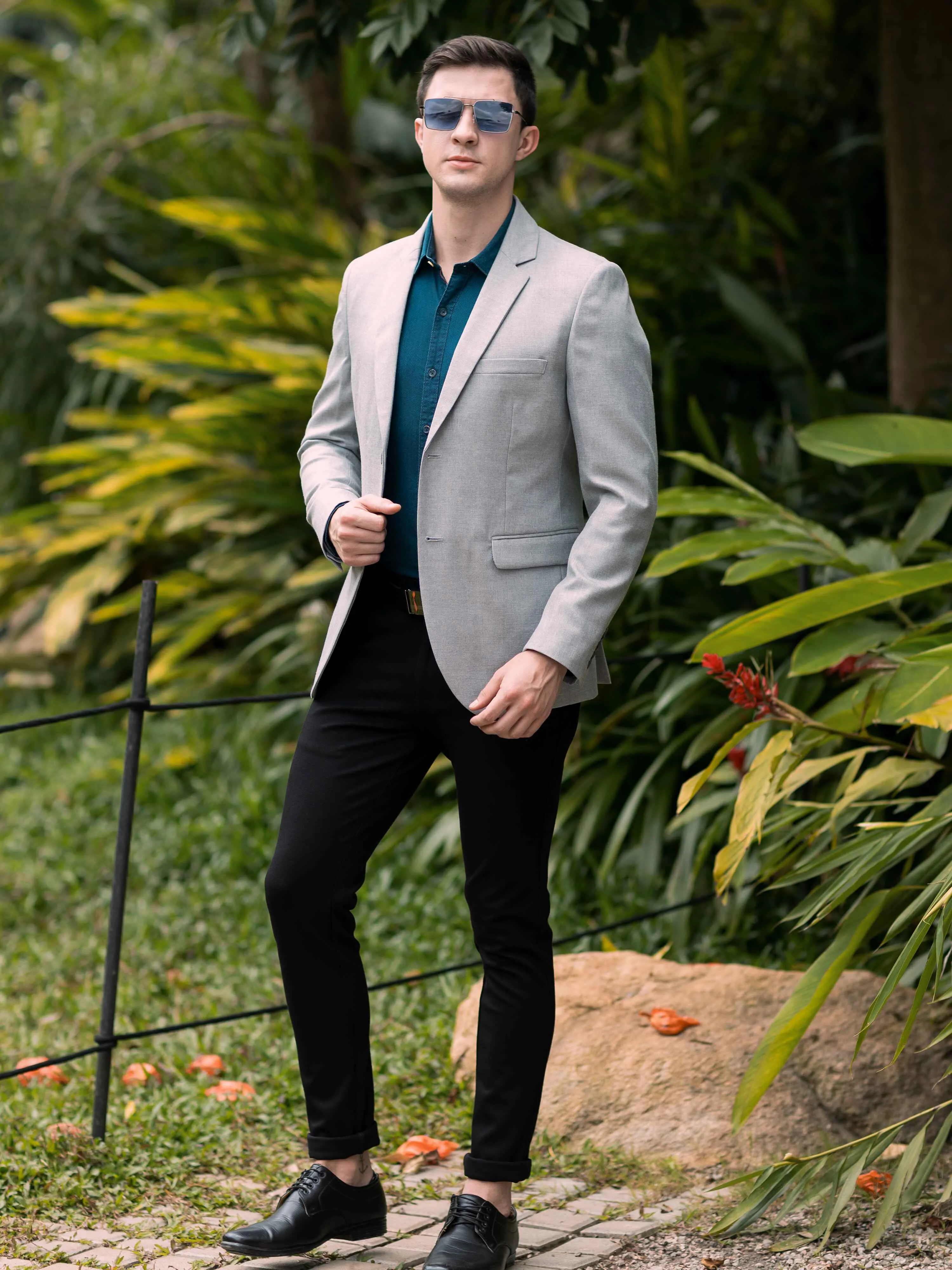 Light Grey Men's Blazer