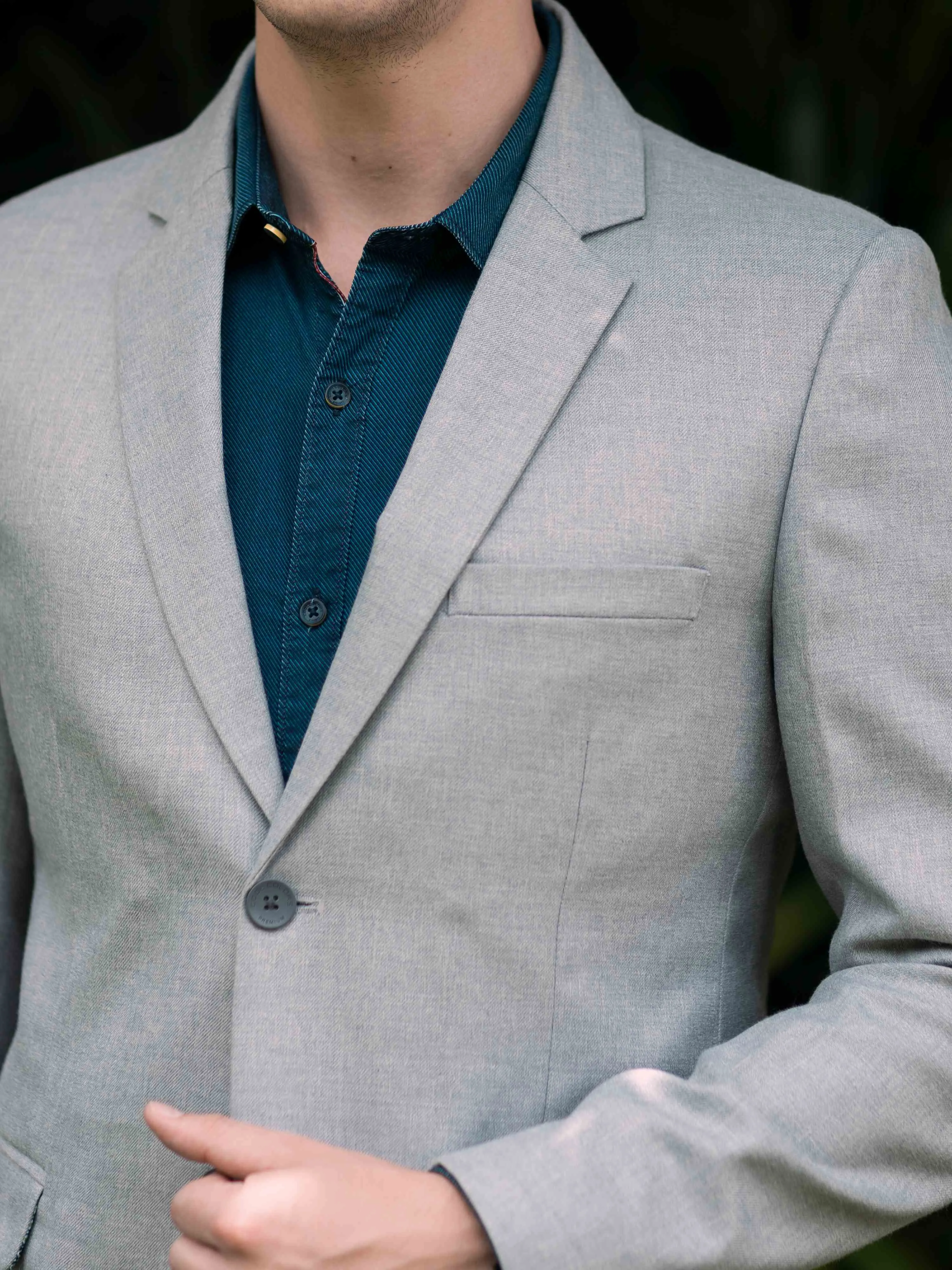 Light Grey Men's Blazer