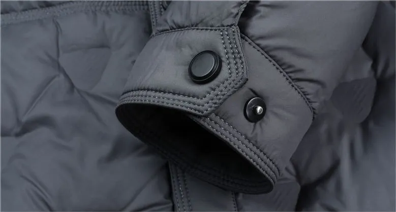 Lightweight and Quilted Puffer Jacket with Button-up Style