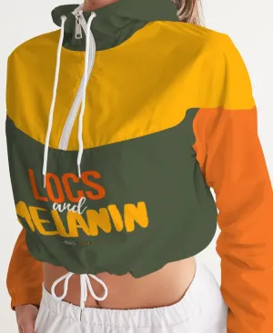 LOCS and MELANIN Women's Cropped Windbreaker