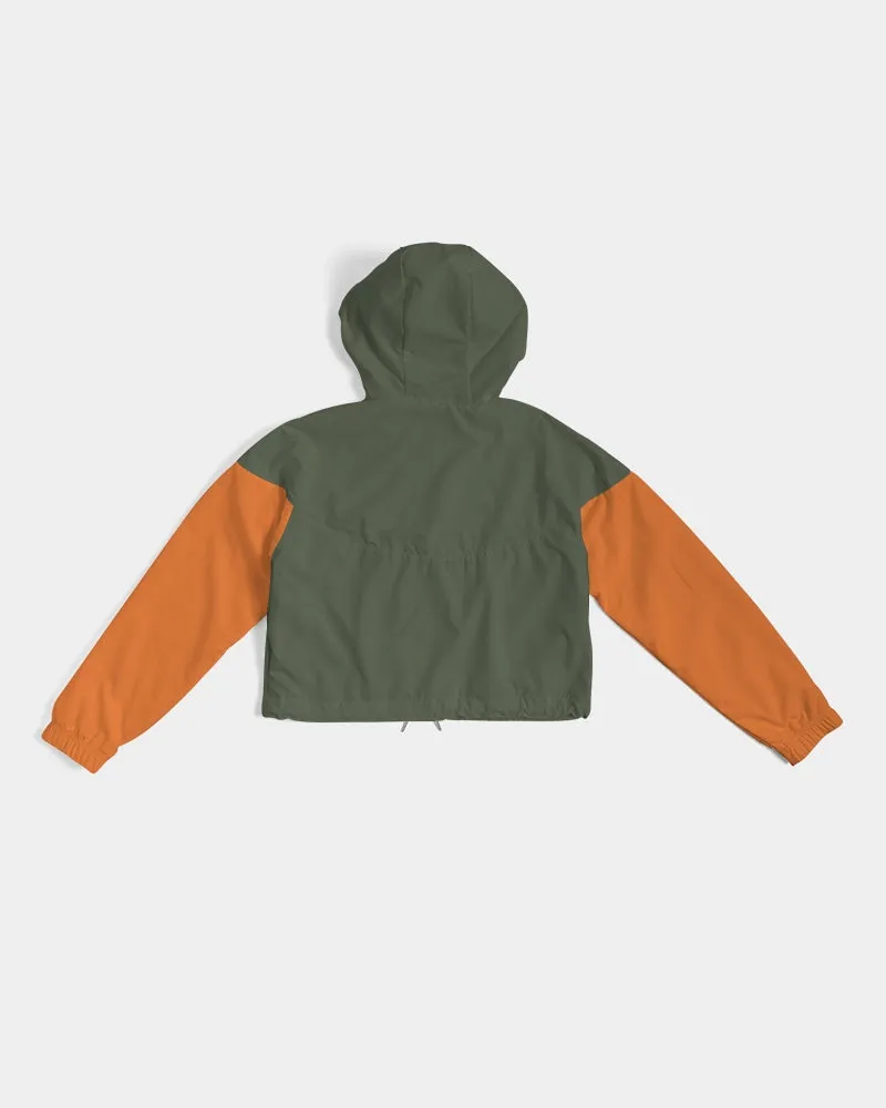 LOCS and MELANIN Women's Cropped Windbreaker