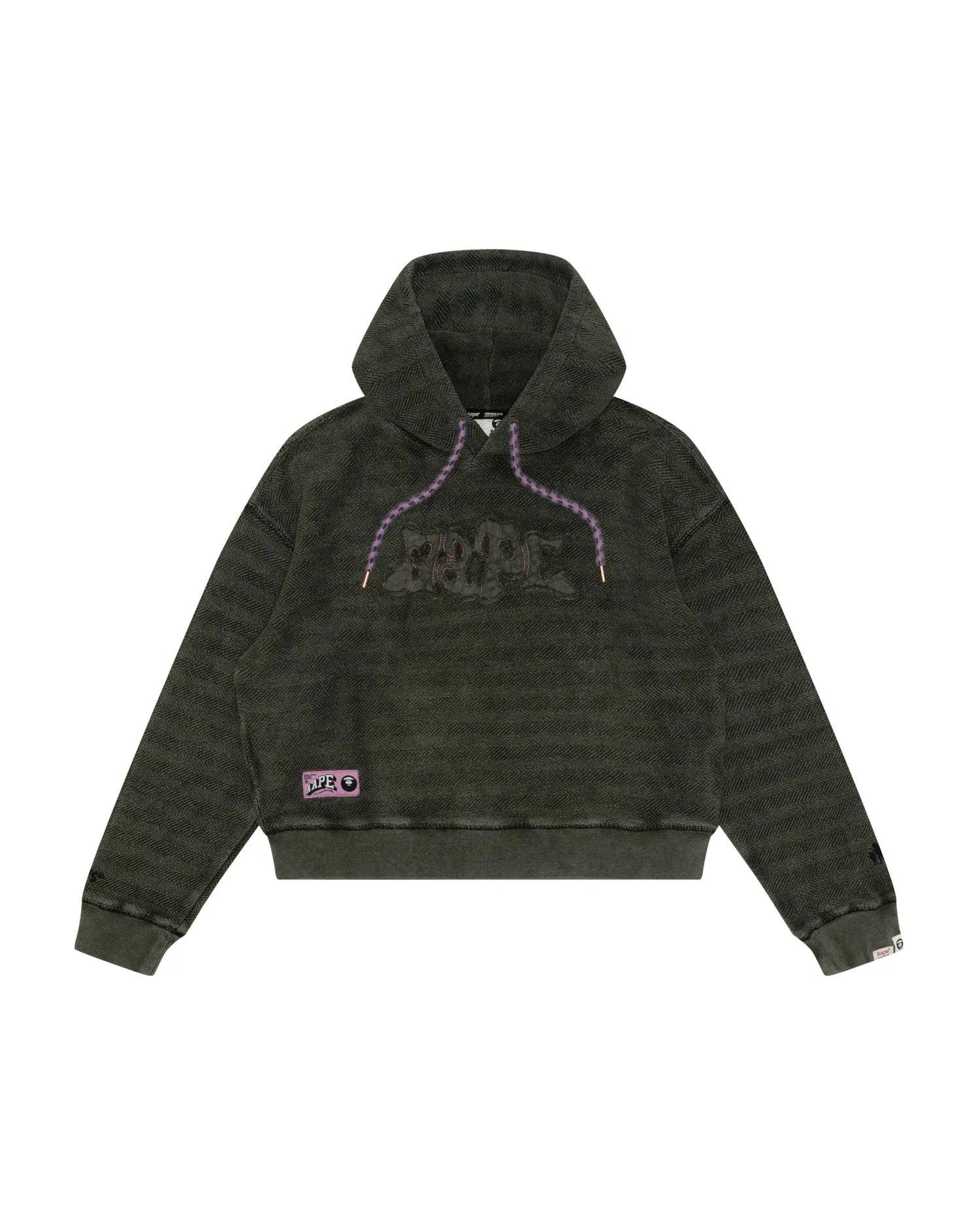Logo cropped hoodie