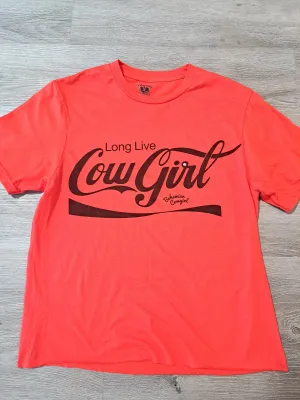 Long Live Cowgirl Cola Red T-Shirt - WS