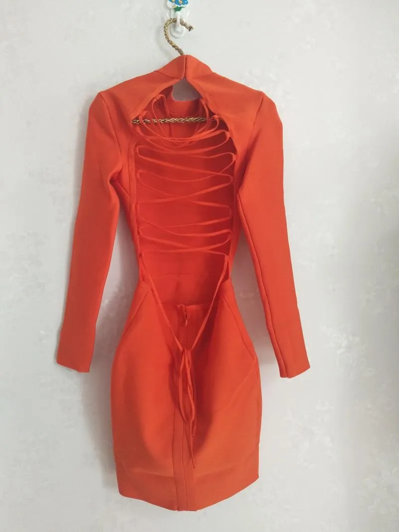 Long Sleeve Crew Neck Dress