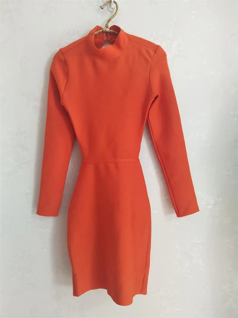 Long Sleeve Crew Neck Dress