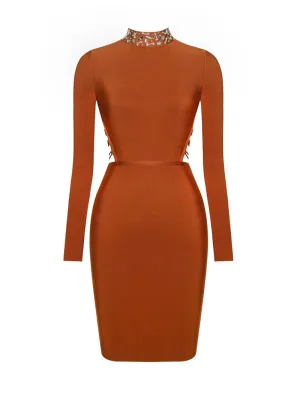 Long Sleeve Crew Neck Dress