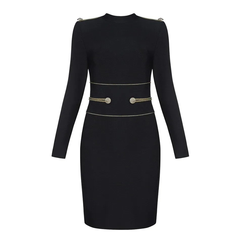 Long Sleeve Tight Minidress