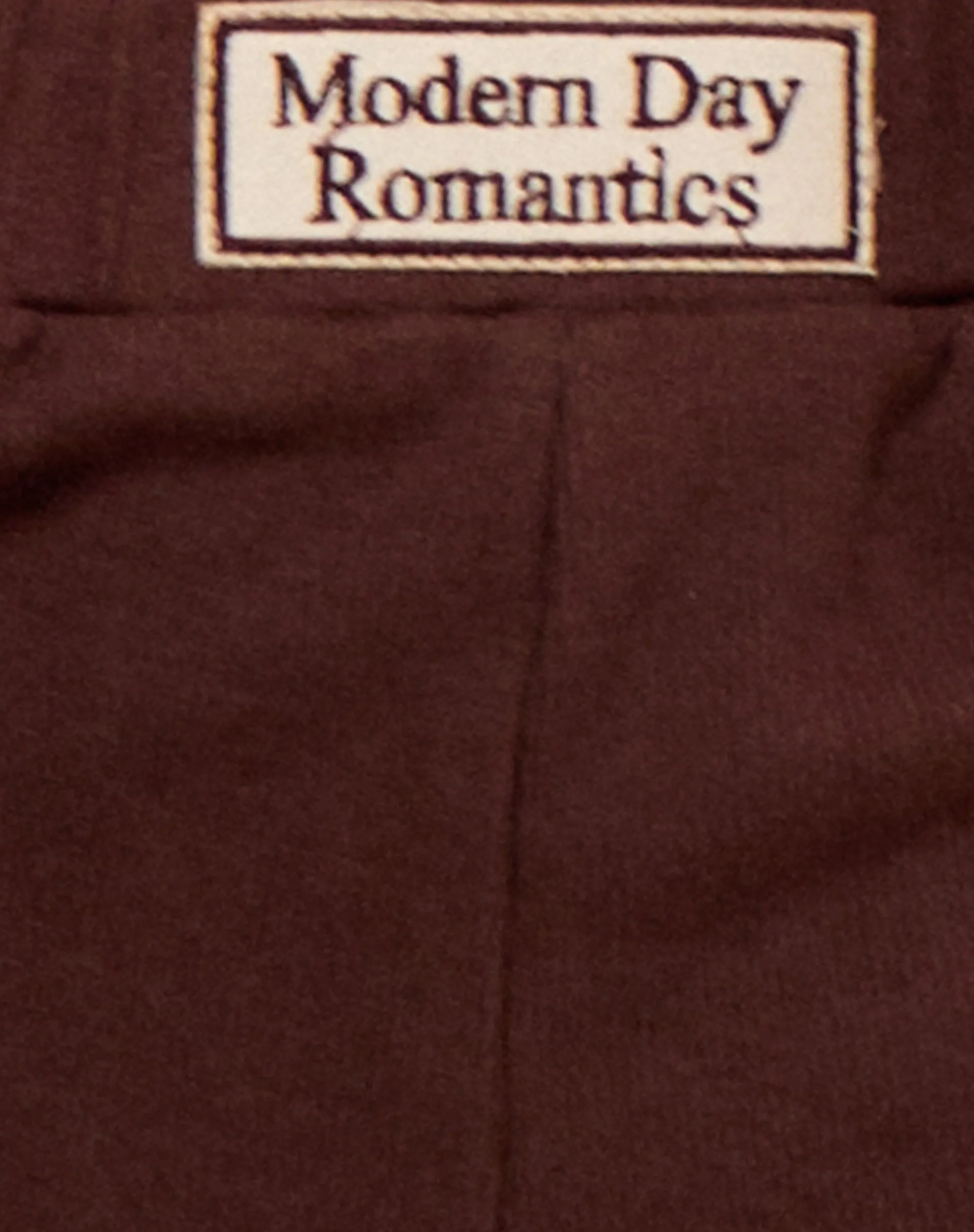 Lou Hot Pant in Deep Mahogany Modern Day Label Embro