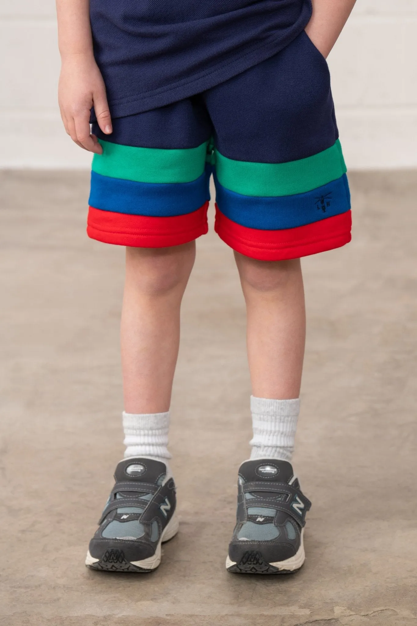 Louie Shorts - Navy Green Blue Red