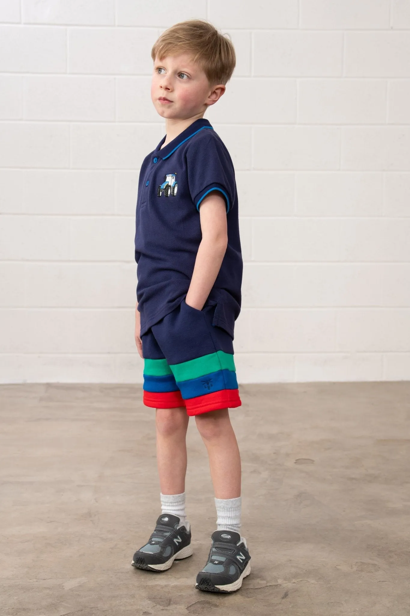 Louie Shorts - Navy Green Blue Red