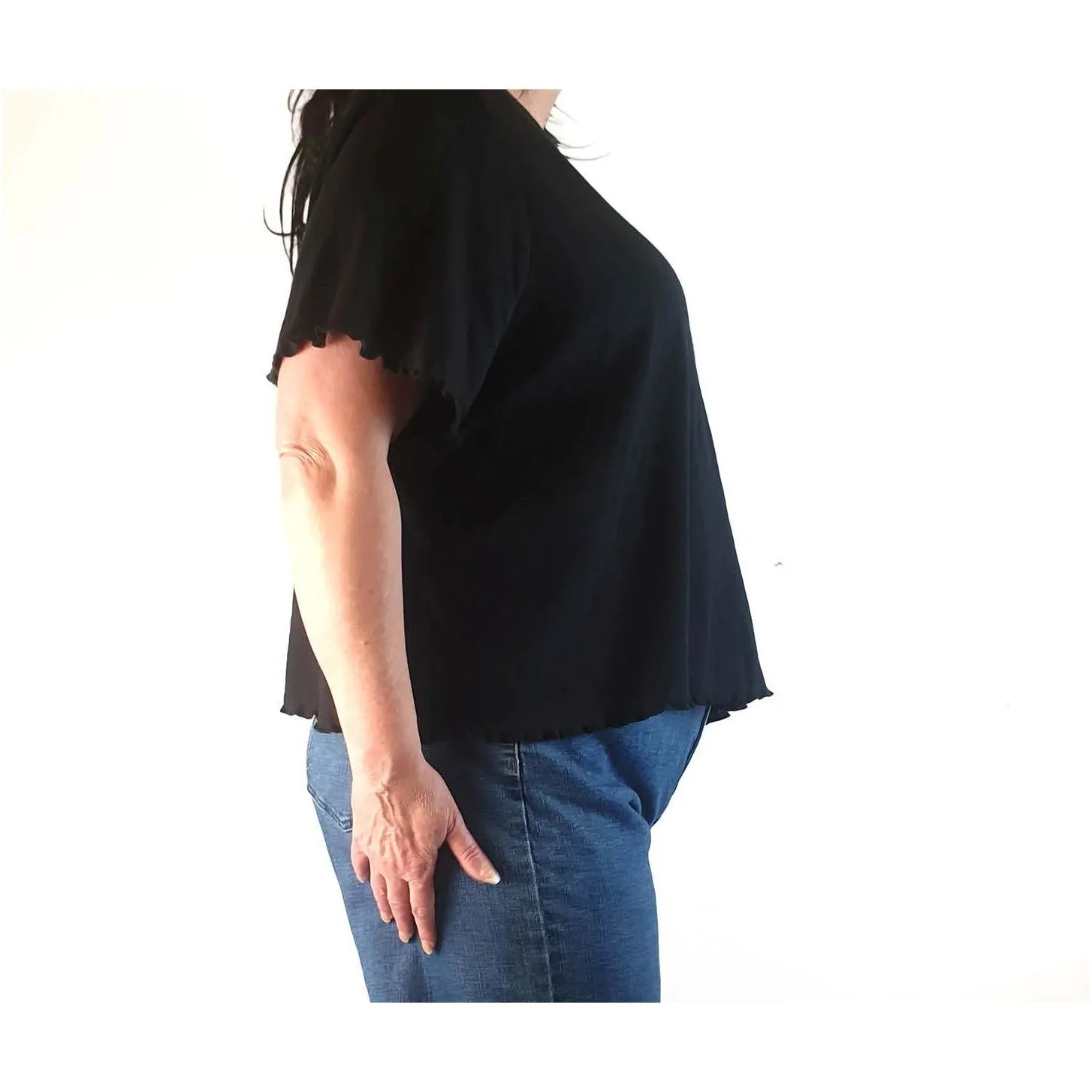 Lucy & Yak black tee shirt size 4XL