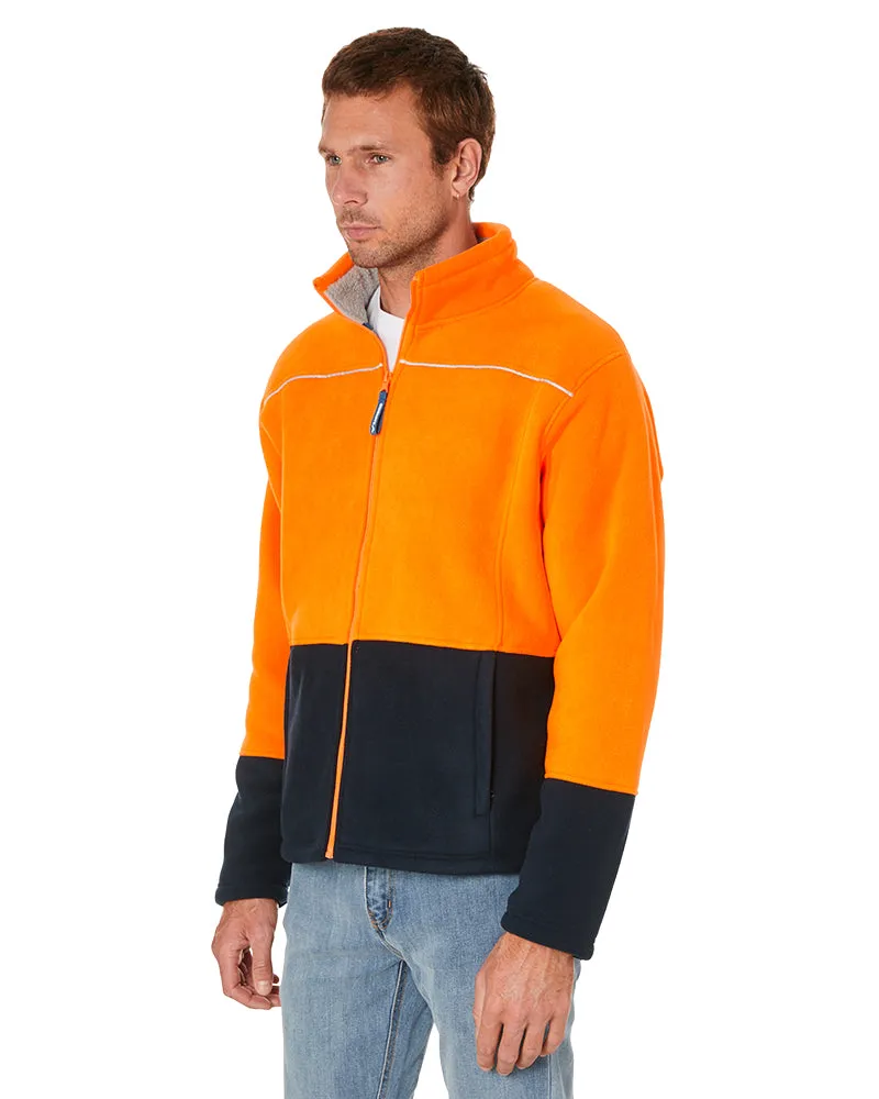 LUMBER Hi Vis Jacket - Orange/Navy