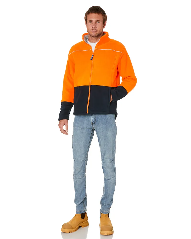 LUMBER Hi Vis Jacket - Orange/Navy
