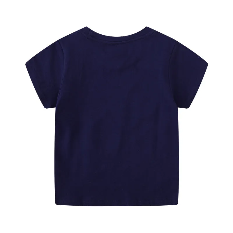 Luminous Dinosaur Short Sleeve Kids' T-Shirt