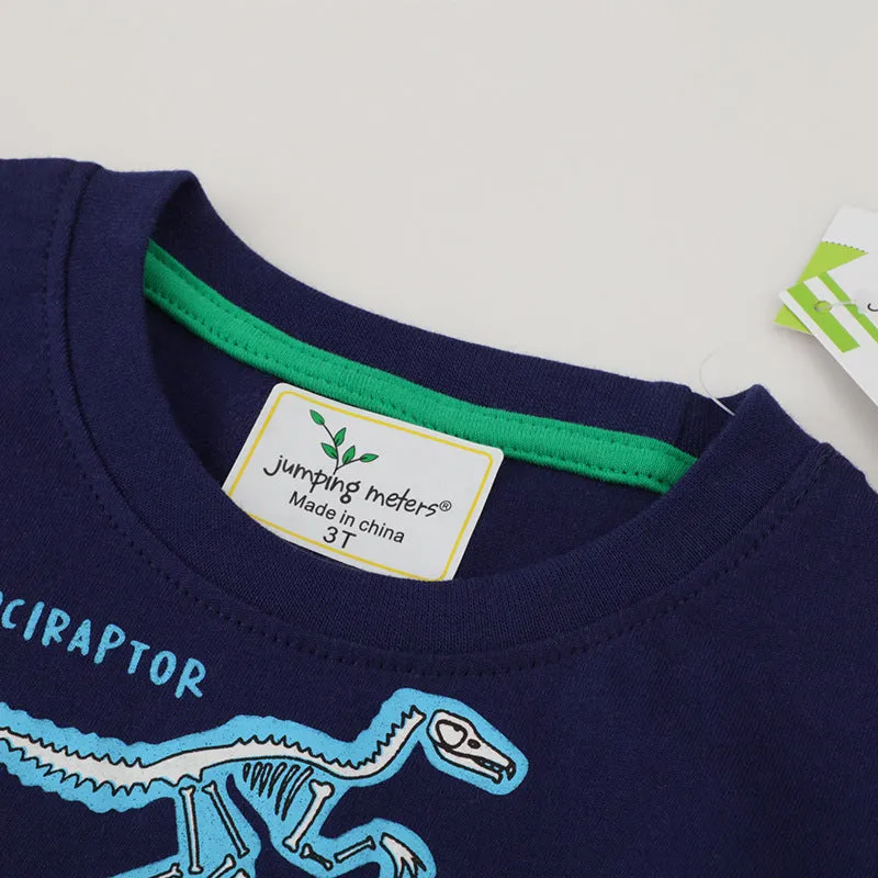 Luminous Dinosaur Short Sleeve Kids' T-Shirt