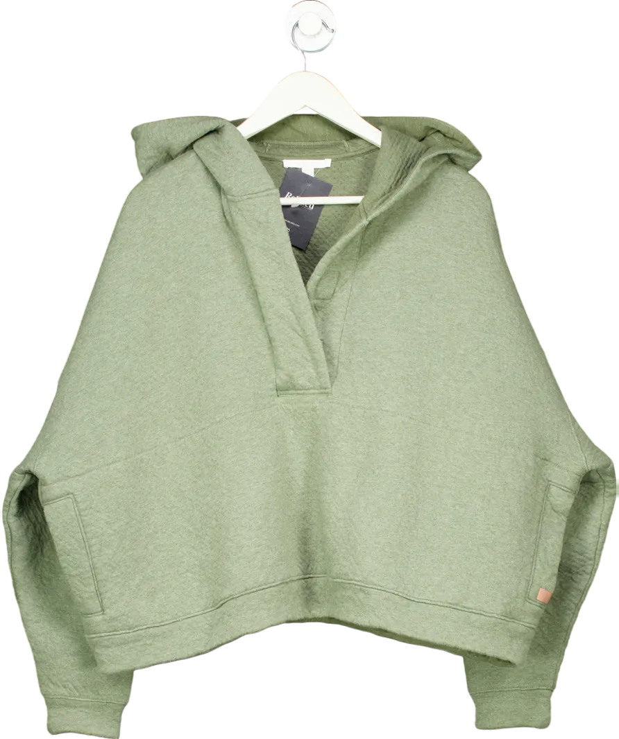 Lunya Green Cropped Oversized Hoodie UK XS/S
