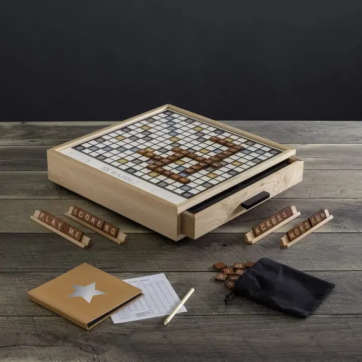 Luxe Edition Maple Scrabble Set