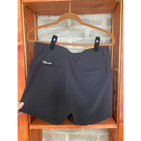 Macada Golf Black Inseam Shorts Slim Fit 40