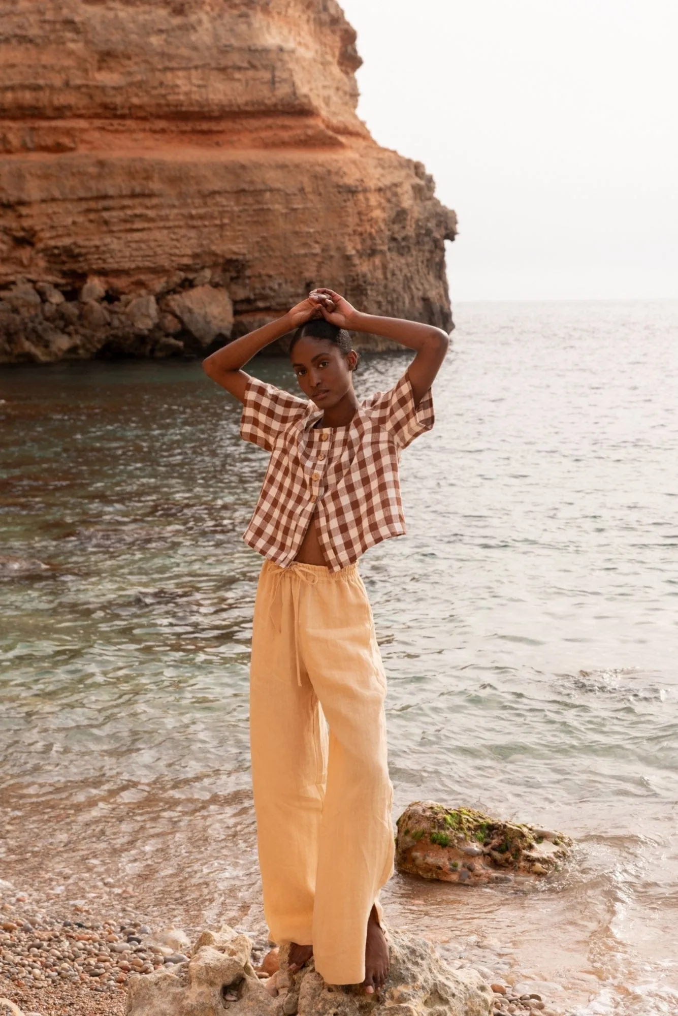 Maeve Linen Button Top | Multiple Colours