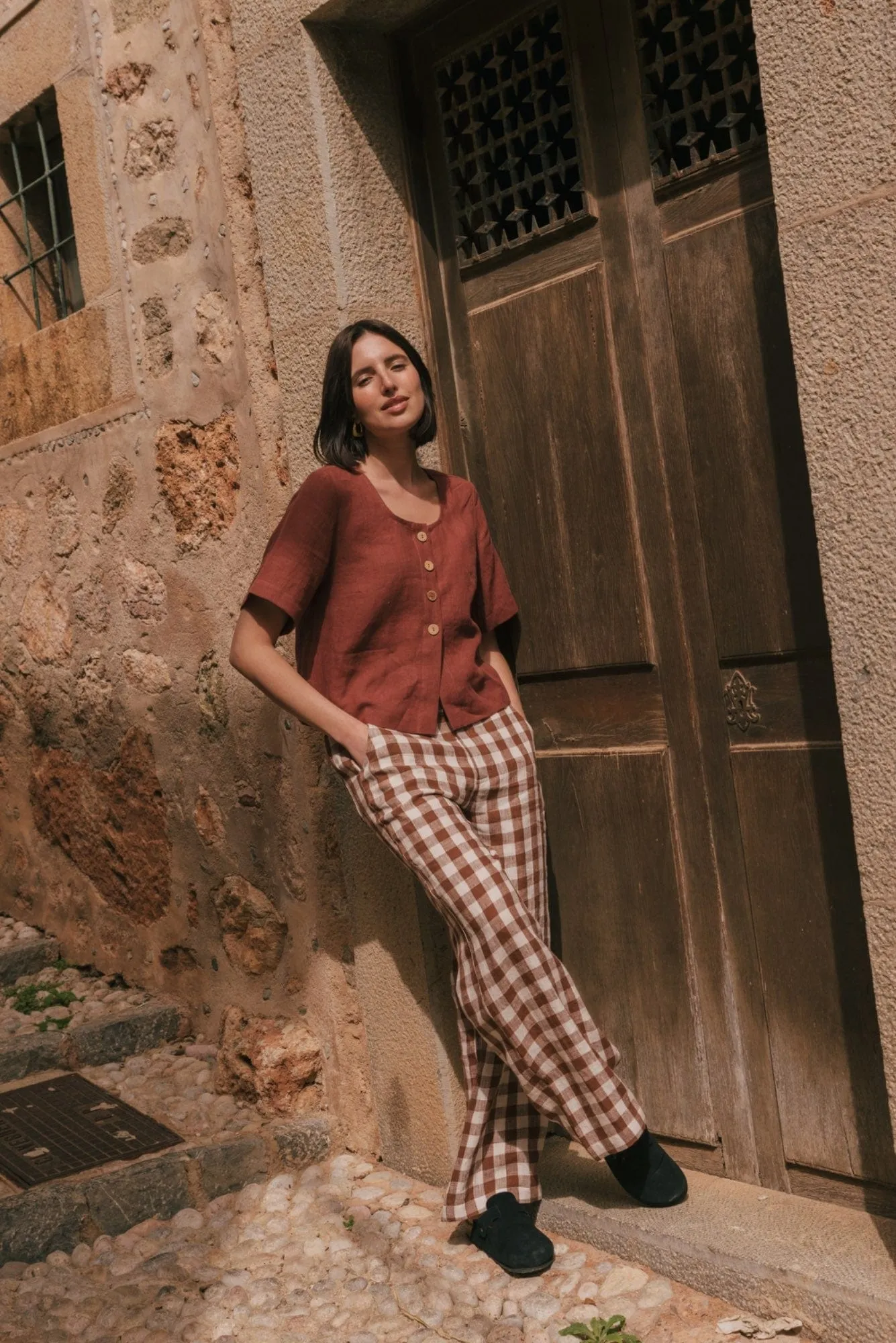 Maeve Linen Button Top | Multiple Colours