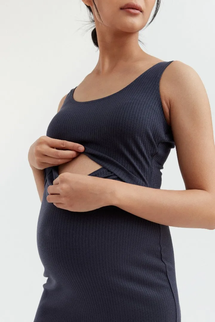 Maeve Rib Nursing Tank Dress