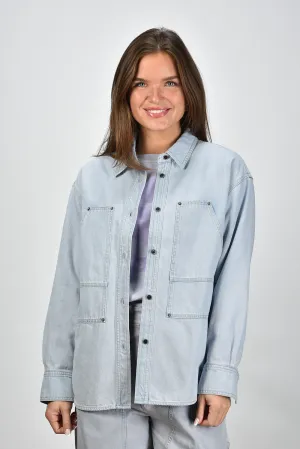Marant Etoile blouse jack Okely VE0505FA-C1H05E light blue