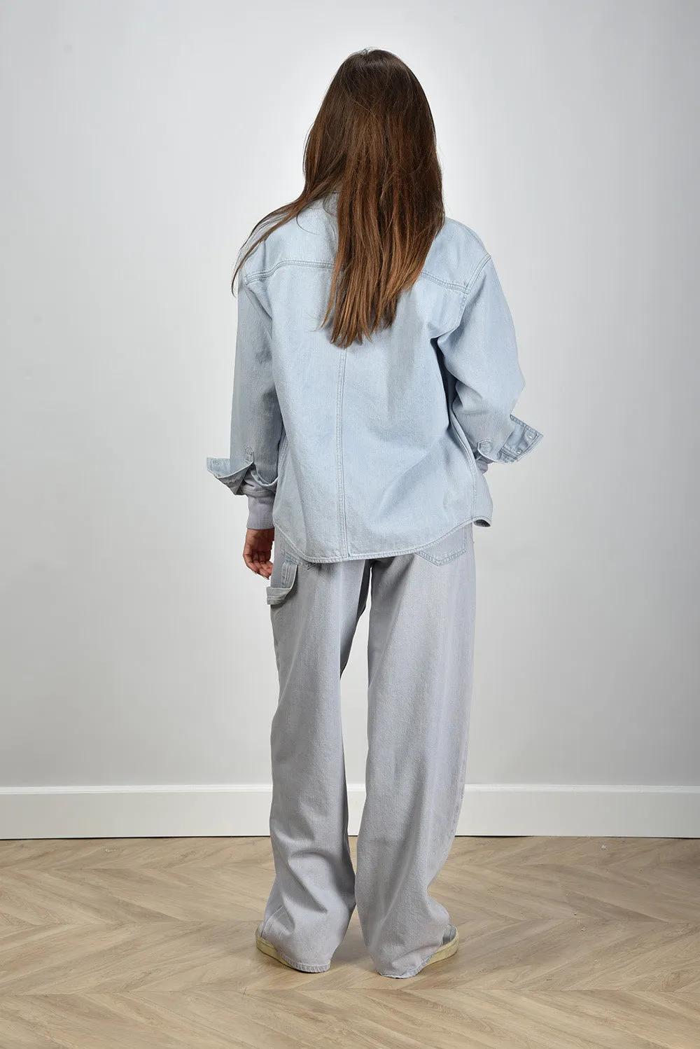 Marant Etoile blouse jack Okely VE0505FA-C1H05E light blue