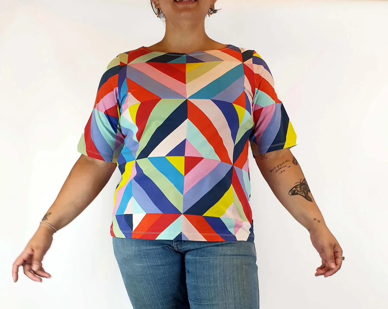 Marimekko x Uniqlo colourful top size L