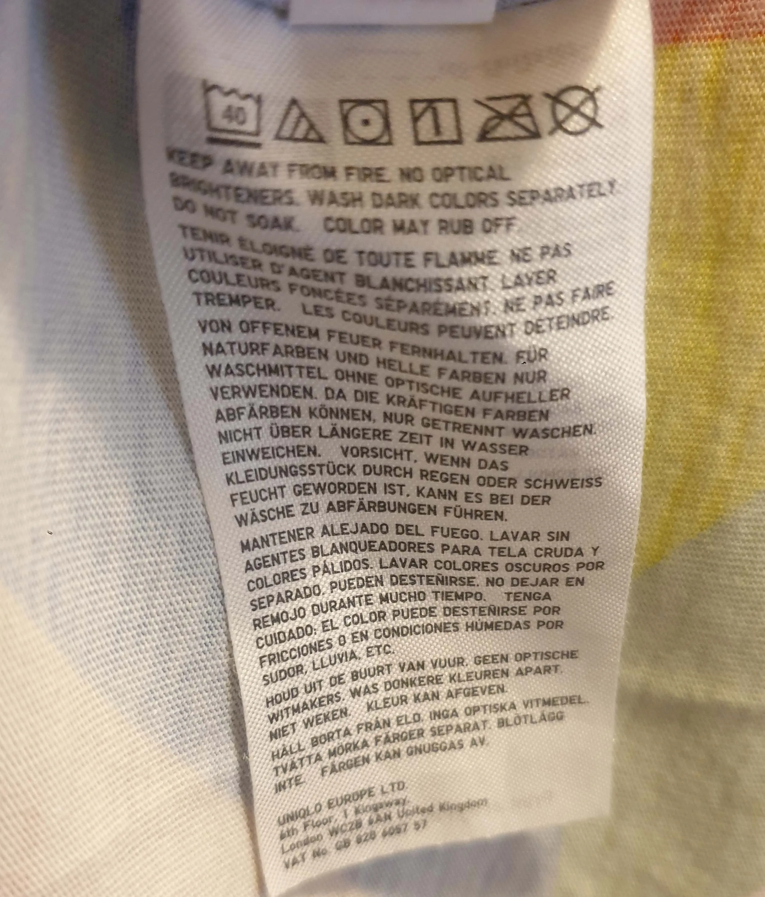 Marimekko x Uniqlo colourful top size L