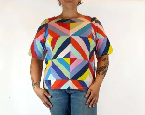 Marimekko x Uniqlo colourful top size L