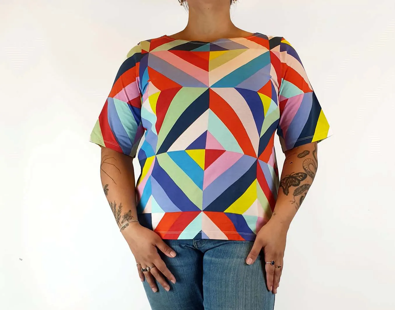 Marimekko x Uniqlo colourful top size L