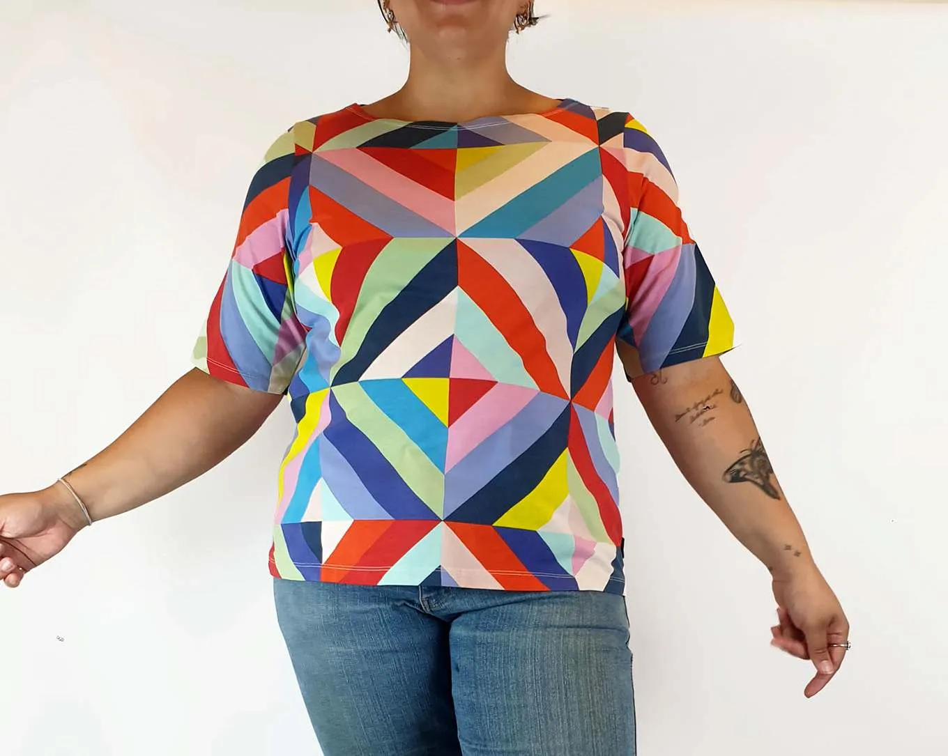 Marimekko x Uniqlo colourful top size L