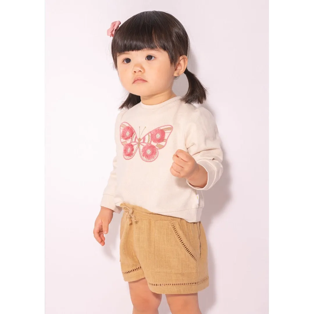 Mayoral Caramel Linen Shorts