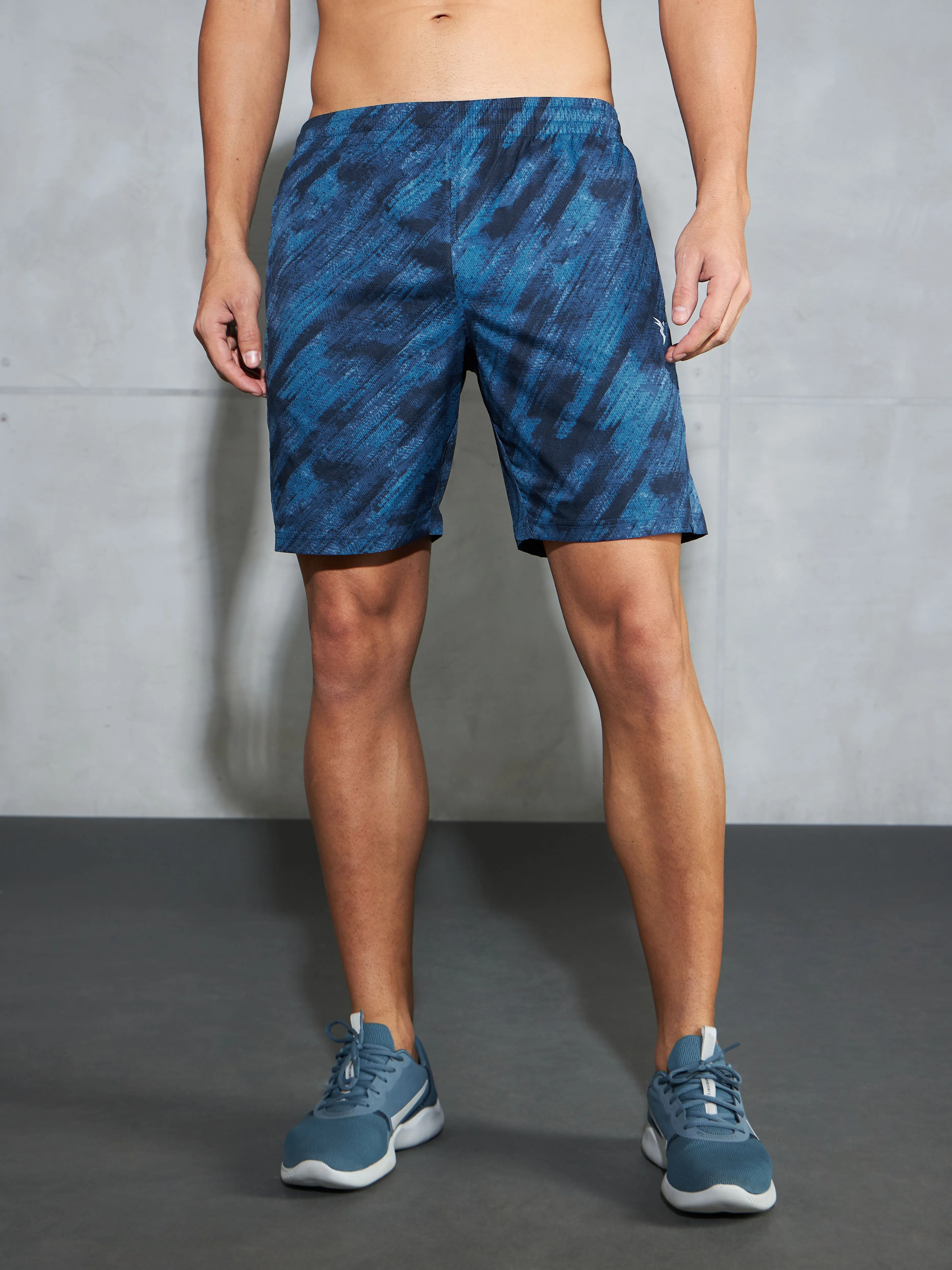 Men Printed Regular Fit Shorts with TS LYTRA