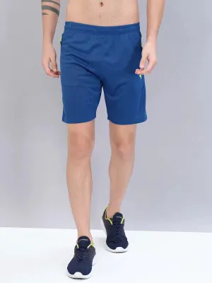 Men Solid Slim Fit Shorts with TECHNO DRY