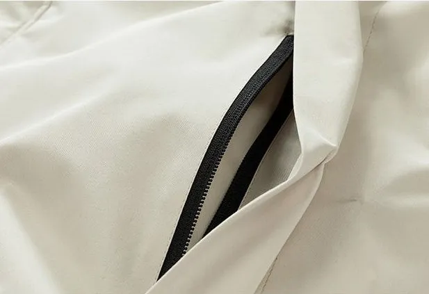Men's Relaxed-Fit Padded Raincoat for Easy Cleaning