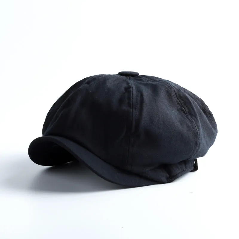 Men’s Vintage Wool Octagonal Beret – Classic British Style