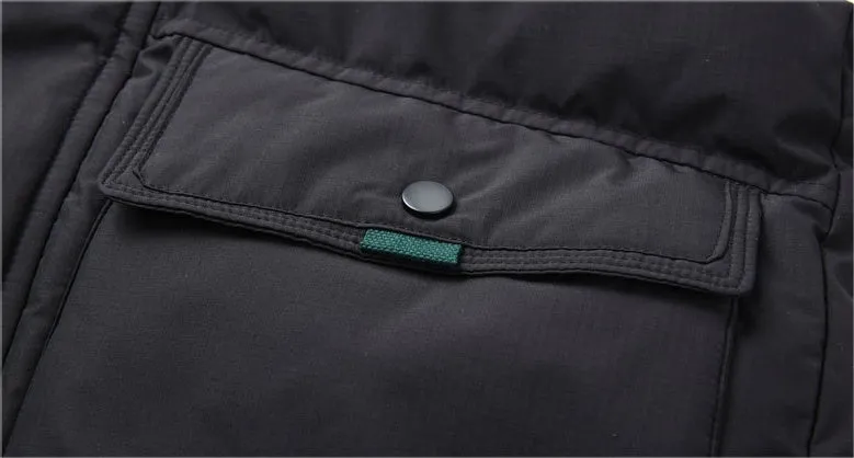 Men's Windproof Puffer Vest with Stand-Up Collar and Easy-to-Clean Material