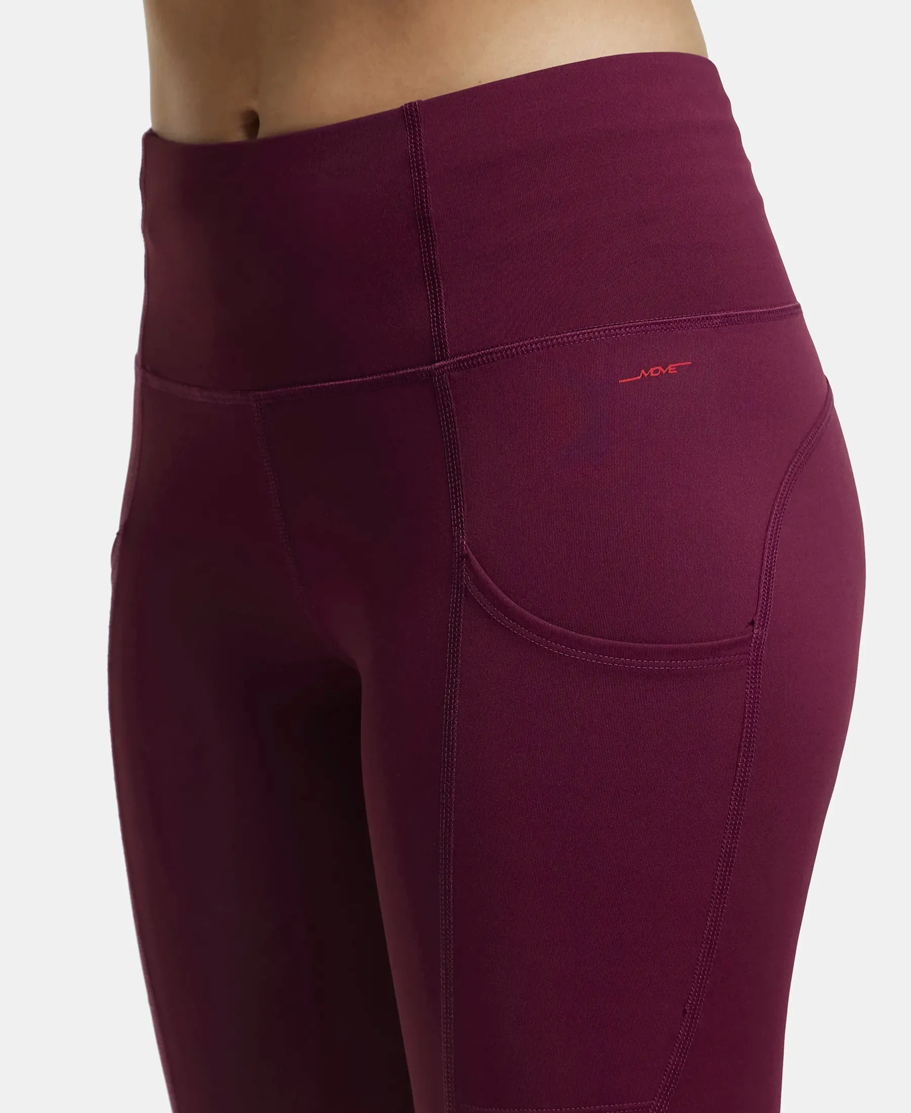 Microfiber Elastane Stretch Slim Fit Shorts with Side Pockets - Grape Wine