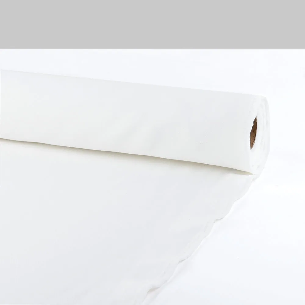 Midweight Poly Twill Suiting - White