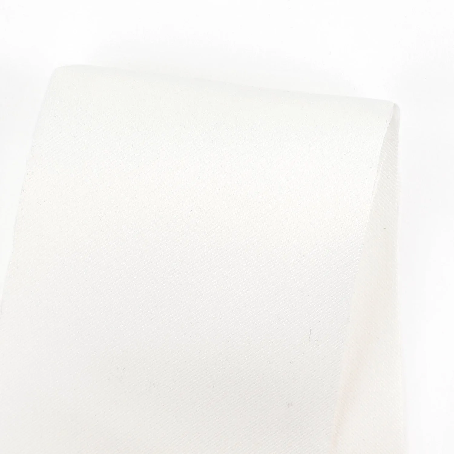 Midweight Poly Twill Suiting - White