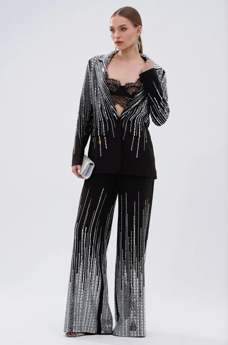 MILA EMBELLISHED BLAZER IN BLACK