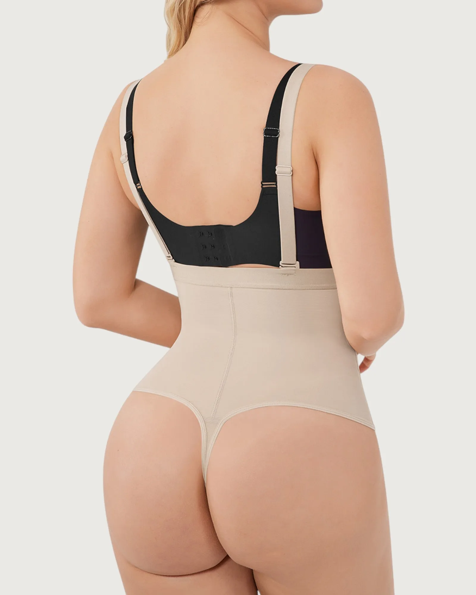 Mila Open-Bust Thong Bodysuit